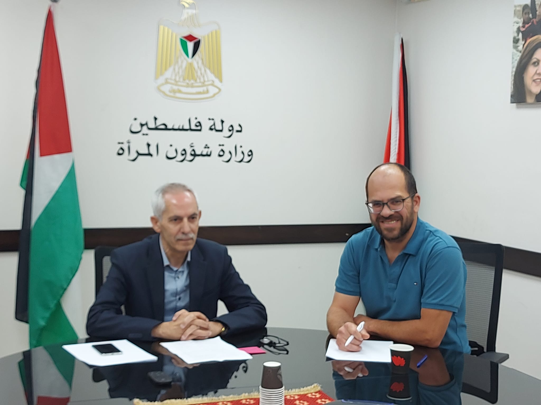 وكيل وزارة شؤون المرأة داود الديك خلال إطلاق المسابقة الريادية "الهاكاثون"