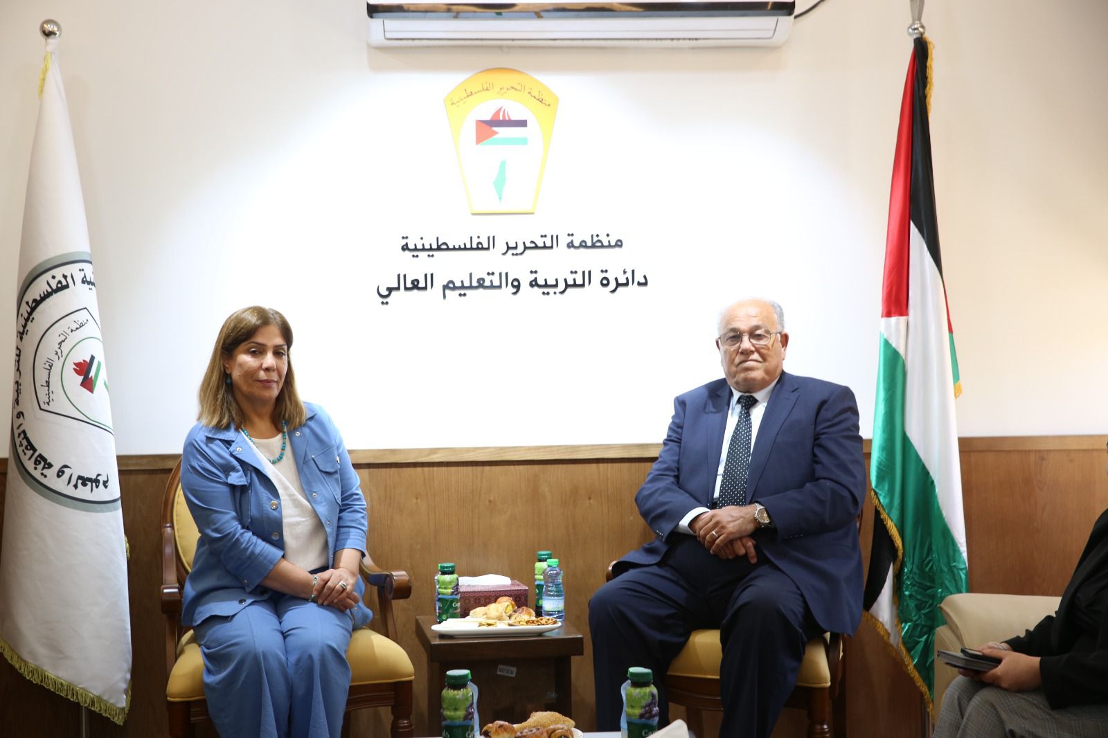 أبو زهري والخليلي يؤكدان أهمية العمل المشترك لتعزيز حضور المرأة الفلسطينية عربيًا ودوليًا