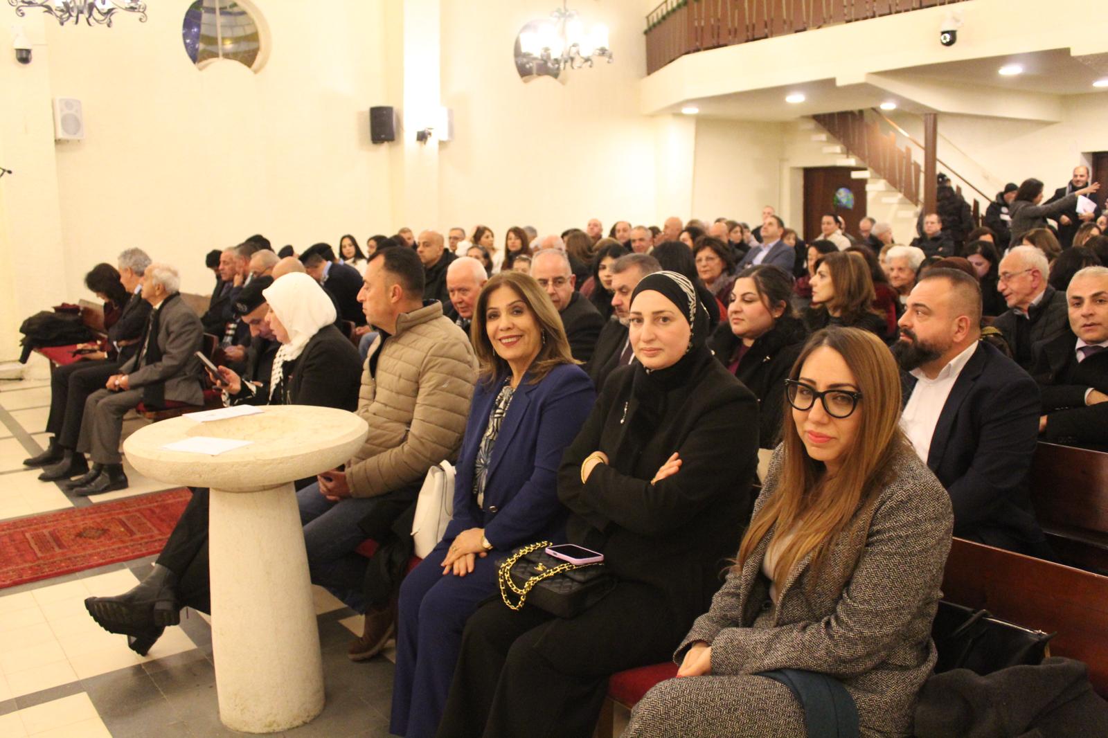 خلال مراسم استقبال المطران د. عماد حداد، المطران الجديد للكنيسة الانجيلية اللوثرية